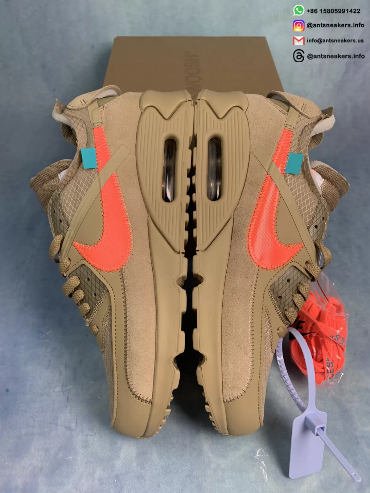 Off-White x Nike Air Max 90 'Desert Ore' AA7293-200