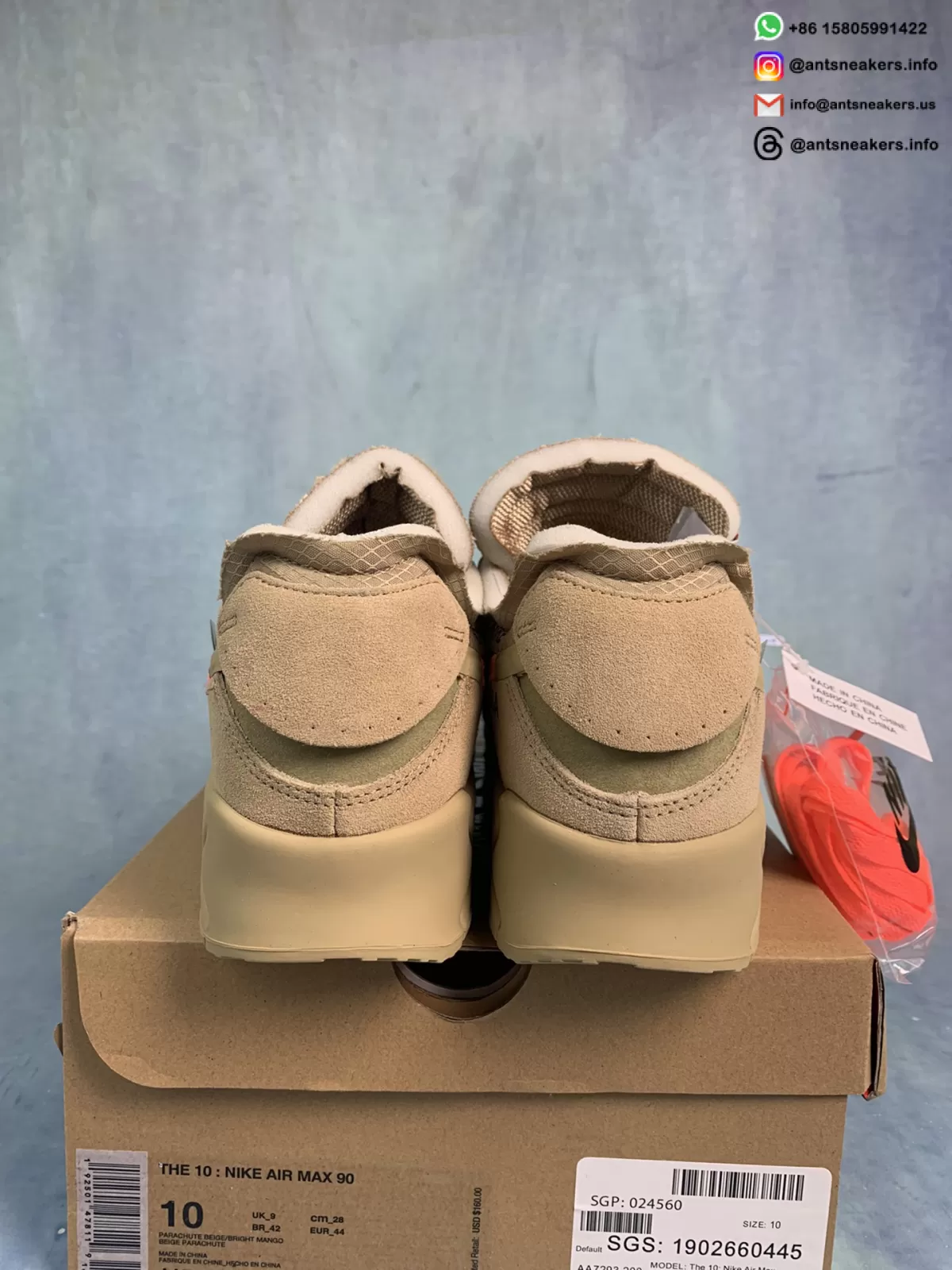 Off-White x Nike Air Max 90 'Desert Ore' AA7293-200