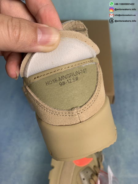 Off-White x Nike Air Max 90 'Desert Ore' AA7293-200 - Image 4