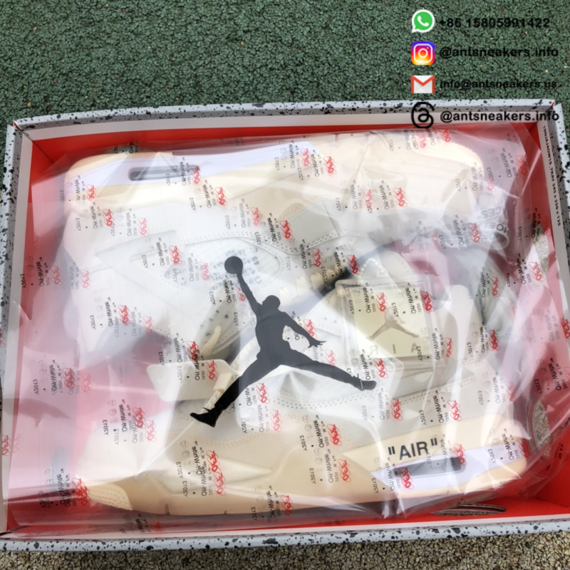 Off-White x Wmns Air Jordan 4 Retro SP 'Sail' CV9388-100