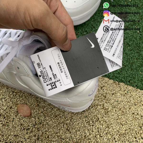 Supreme x Air Force 1 Low 'Box Logo - White' CU9225-100 - Image 13