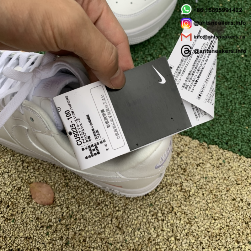 Supreme x Air Force 1 Low 'Box Logo - White' CU9225-100