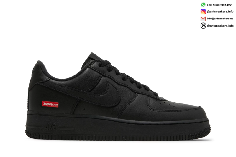 Supreme x Nike Air Force 1 Low 'Box Logo - Black' CU9225-001