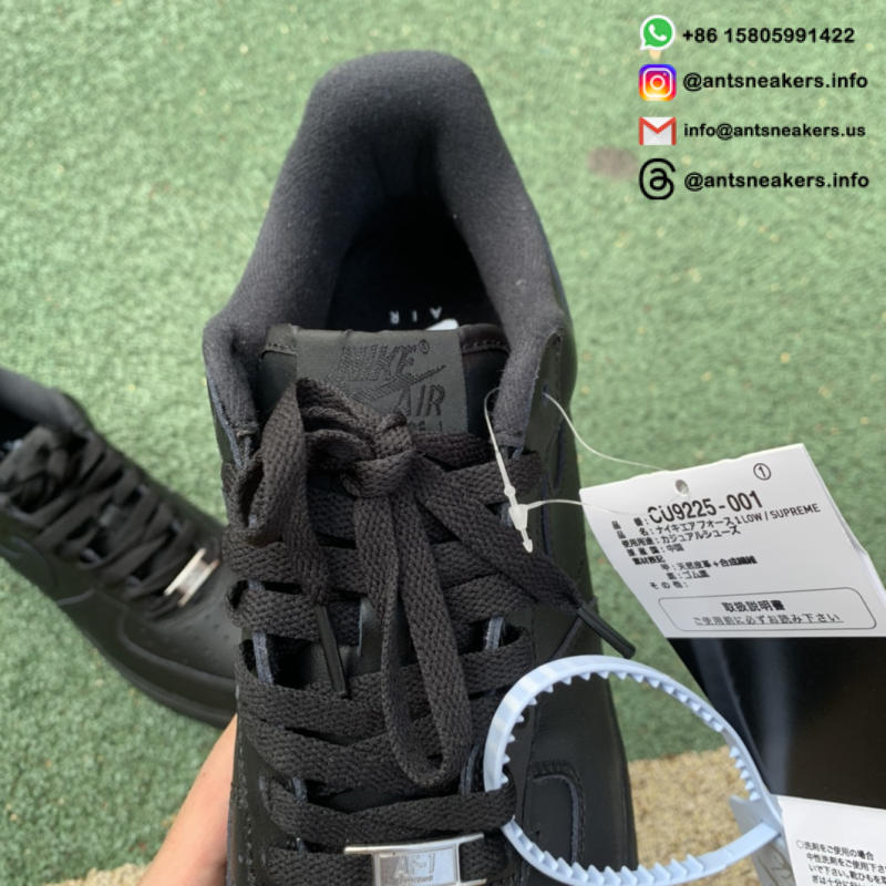 Supreme x Nike Air Force 1 Low 'Box Logo - Black' CU9225-001