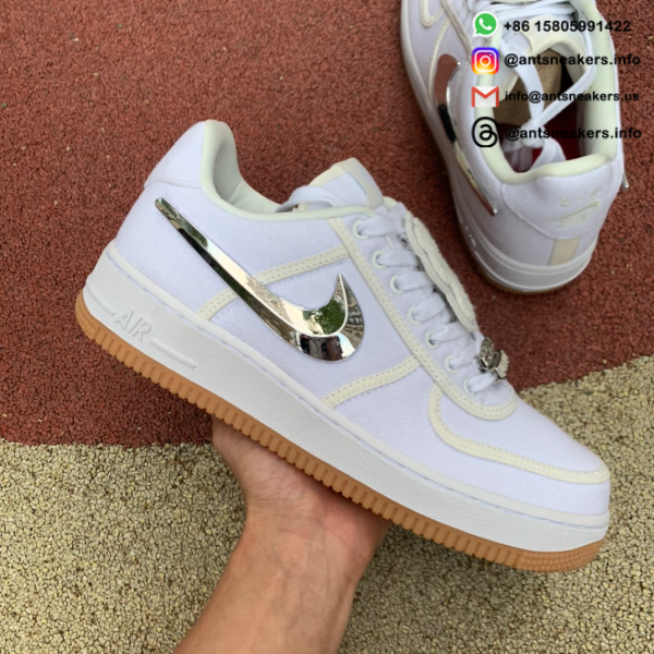 Travis Scott x Air Force 1 'Travis Scott' AQ4211-100 - Image 2