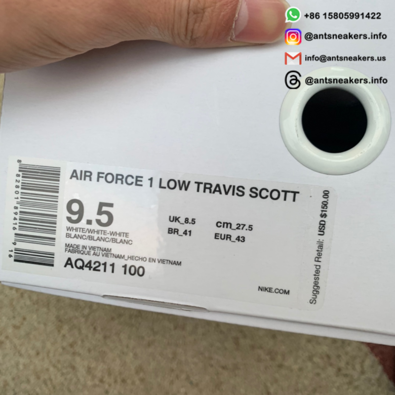 Travis Scott x Air Force 1 'Travis Scott' AQ4211-100