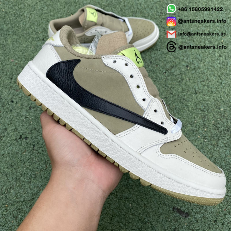Travis Scott x Air Jordan 1 Low Golf 'Neutral Olive' FZ3124-200