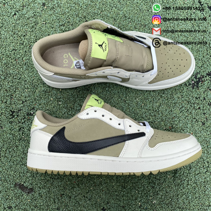 Travis Scott x Air Jordan 1 Low Golf 'Neutral Olive' FZ3124-200