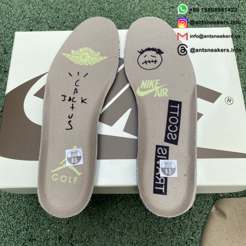 Travis Scott x Air Jordan 1 Low Golf 'Neutral Olive' FZ3124-200