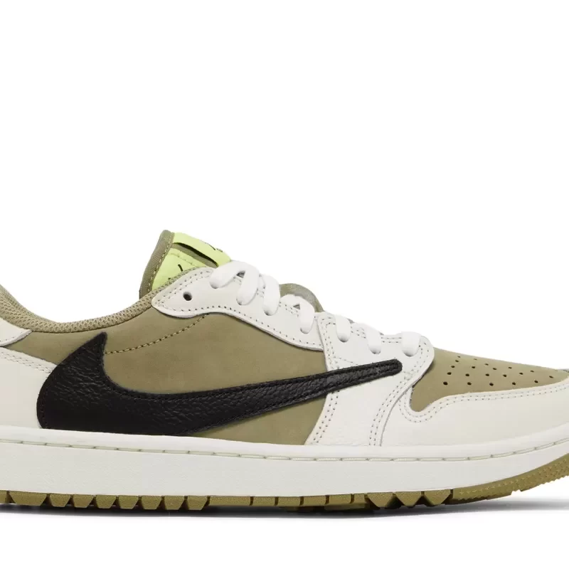 Travis Scott x Air Jordan 1 Low Golf 'Neutral Olive' FZ3124-200