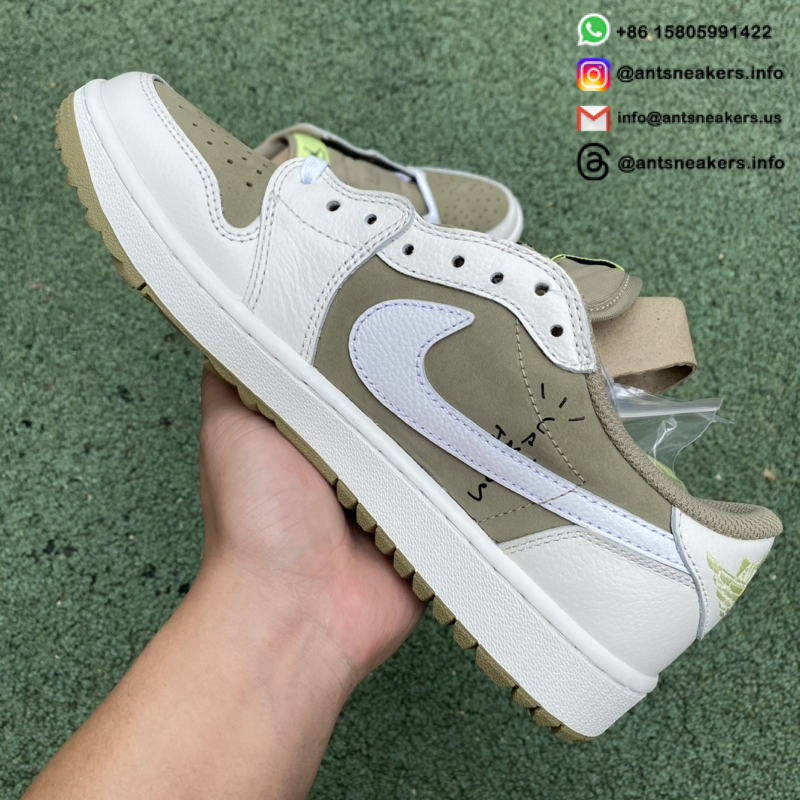 Travis Scott x Air Jordan 1 Low Golf 'Neutral Olive' FZ3124-200