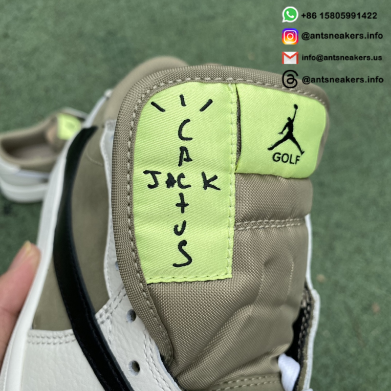Travis Scott x Air Jordan 1 Low Golf 'Neutral Olive' FZ3124-200