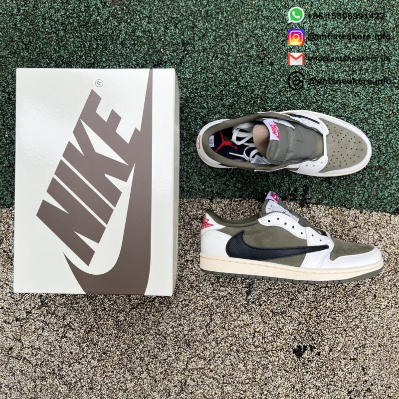 Travis Scott x Air Jordan 1 Low OG SP 'Medium Olive' DM7866-200