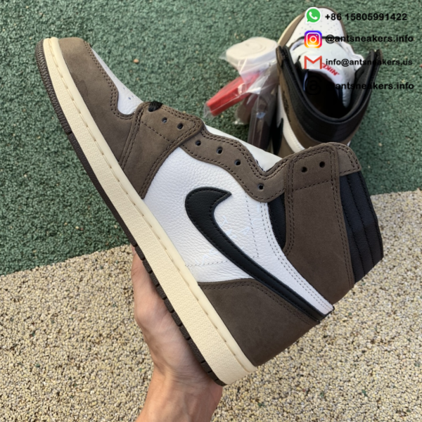 Travis Scott x Air Jordan 1 Retro High OG 'Mocha' CD4487-100 - Image 9