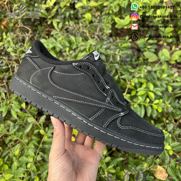 Travis Scott x Air Jordan 1 Retro Low OG SP 'Black Phantom' DM7866-001 - Image 2
