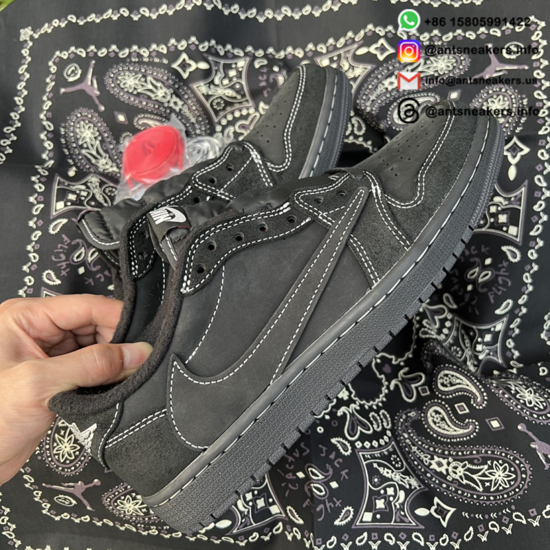 Travis Scott x Air Jordan 1 Retro Low OG SP 'Black Phantom' DM7866-001