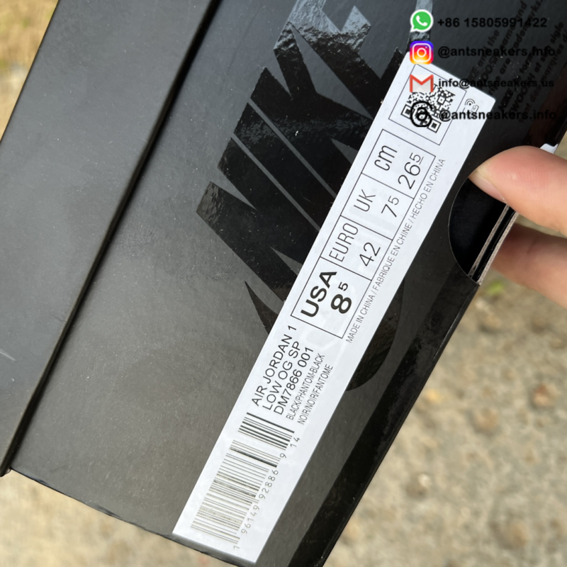 Travis Scott x Air Jordan 1 Retro Low OG SP 'Black Phantom' DM7866-001
