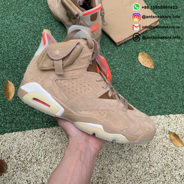 Travis Scott x Air Jordan 6 Retro 'British Khaki' DH0690-200 - Image 2