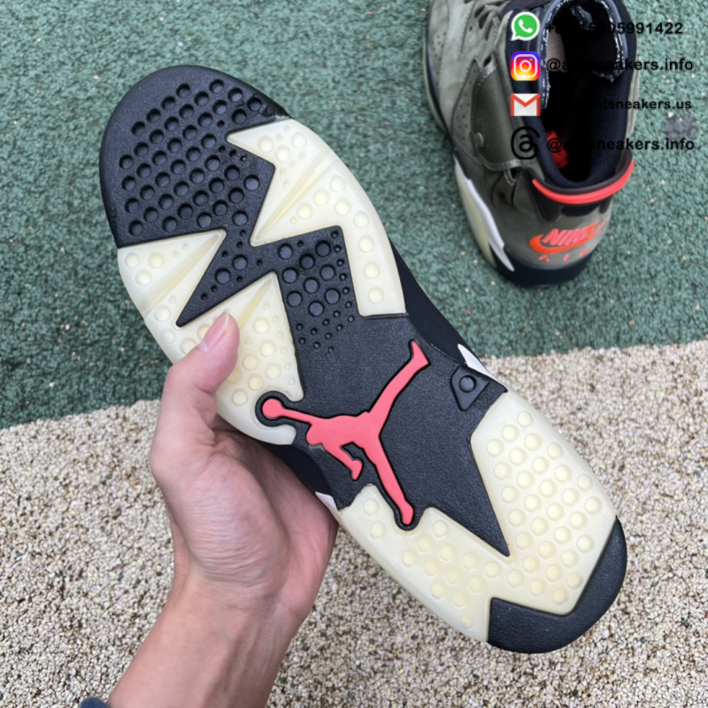 Travis Scott x Air Jordan 6 Retro 'Olive' CN1084-200