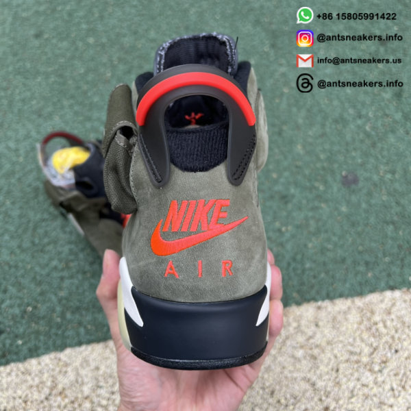 Travis Scott x Air Jordan 6 Retro 'Olive' CN1084-200 - Image 3