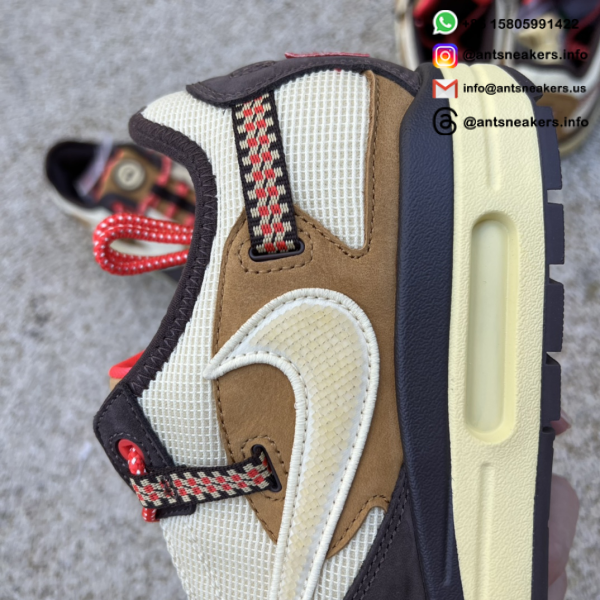 Travis Scott x Nike Air Max 1 'Baroque Brown' DO9392-200 - Image 7