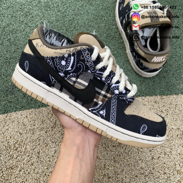 Travis Scott x Nike SB Dunk Low Premium QS SB 'Cactus Jack' CT5053-001 - Image 2