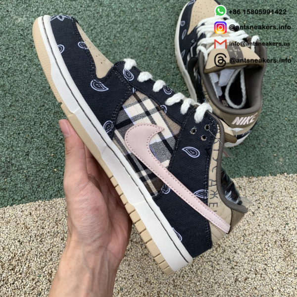 Travis Scott x Nike SB Dunk Low Premium QS SB 'Cactus Jack' CT5053-001 - Image 9