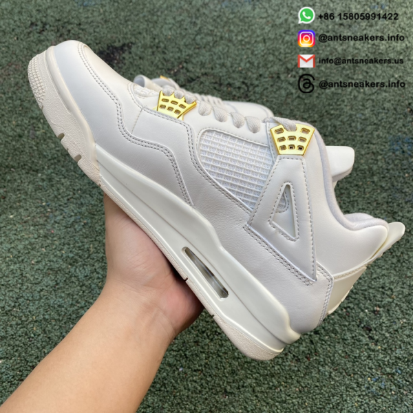 Wmns Air Jordan 4 Retro 'Metallic Gold' AQ9129-170 - Image 8