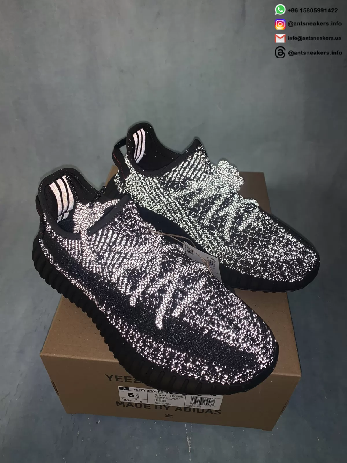 Yeezy Boost 350 V2 'Black Reflective' FU9007