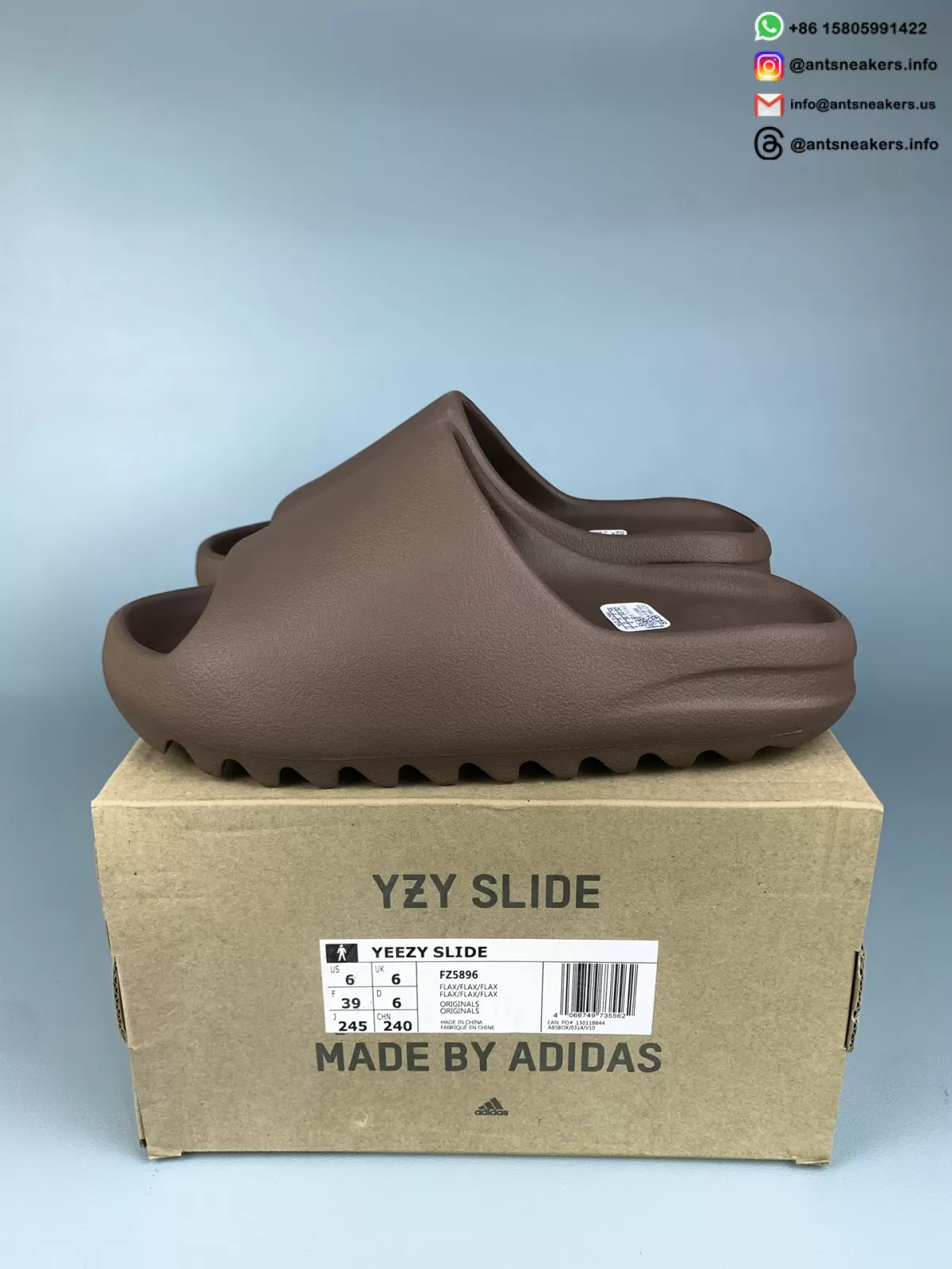 Yeezy Slides 'Flax' FZ5896 Sneakers Running Shoes