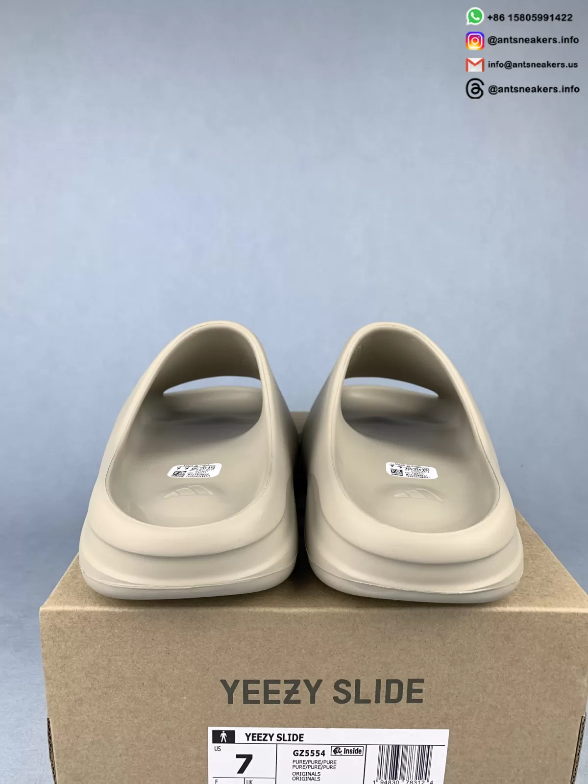 Yeezy Slides 'Pure' GZ5554 Sneakers Running Shoes
