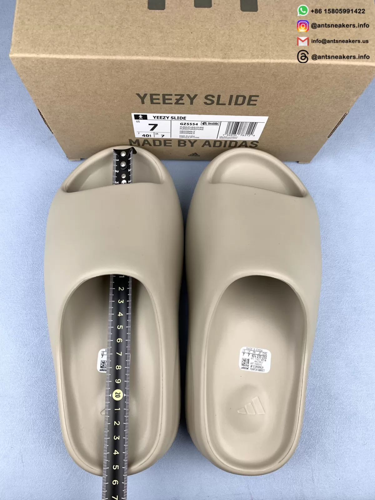 Yeezy Slides 'Pure' GZ5554 Sneakers Running Shoes