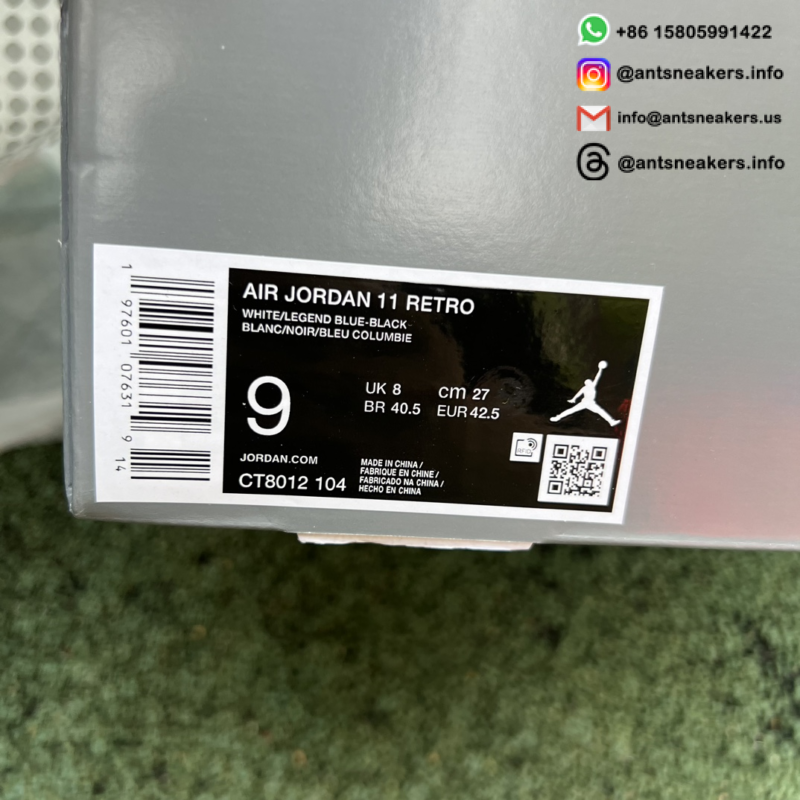 Air Jordan 11 Retro 'Columbia / Legend Blue' 2024 CT8012-104