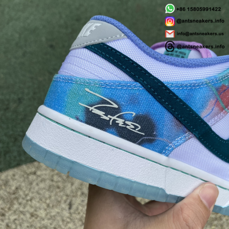 Futura Laboratories x Nike Dunk Low SB 'Bleached Aqua' HF6061-400