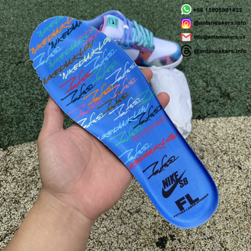 Futura Laboratories x Nike Dunk Low SB 'Bleached Aqua' HF6061-400