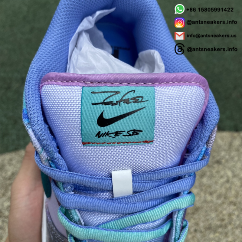 Futura Laboratories x Nike Dunk Low SB 'Bleached Aqua' HF6061-400