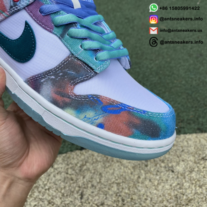 Futura Laboratories x Nike Dunk Low SB 'Bleached Aqua' HF6061-400