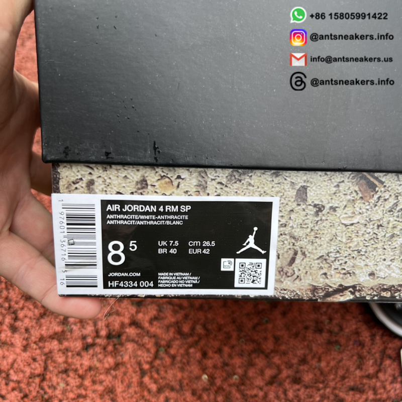 Nigel Sylvester x Air Jordan 4 RM SP 'Driveway Grey' HF4334-004