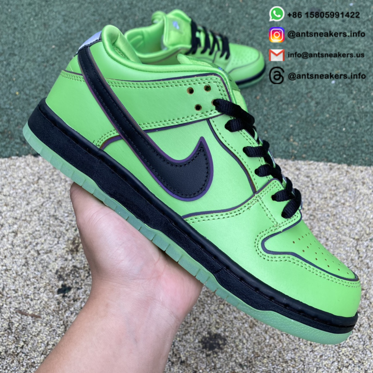 The Powerpuff Girls x Nike Dunk Low Pro SB QS 'Buttercup' FZ8319-300 - Image 2