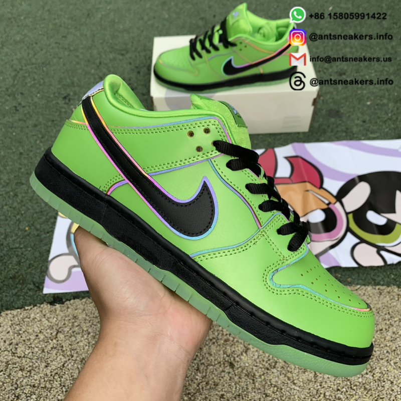 The Powerpuff Girls x Nike Dunk Low Pro SB QS 'Buttercup' FZ8319-300