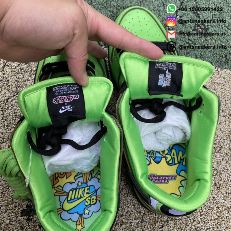 The Powerpuff Girls x Nike Dunk Low Pro SB QS 'Buttercup' FZ8319-300