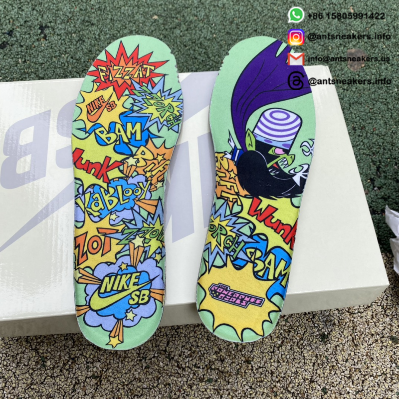 The Powerpuff Girls x Nike Dunk Low Pro SB QS 'Buttercup' FZ8319-300