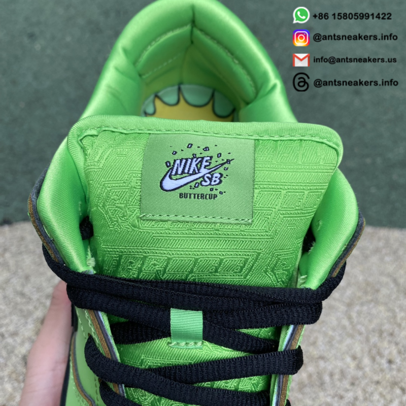 The Powerpuff Girls x Nike Dunk Low Pro SB QS 'Buttercup' FZ8319-300