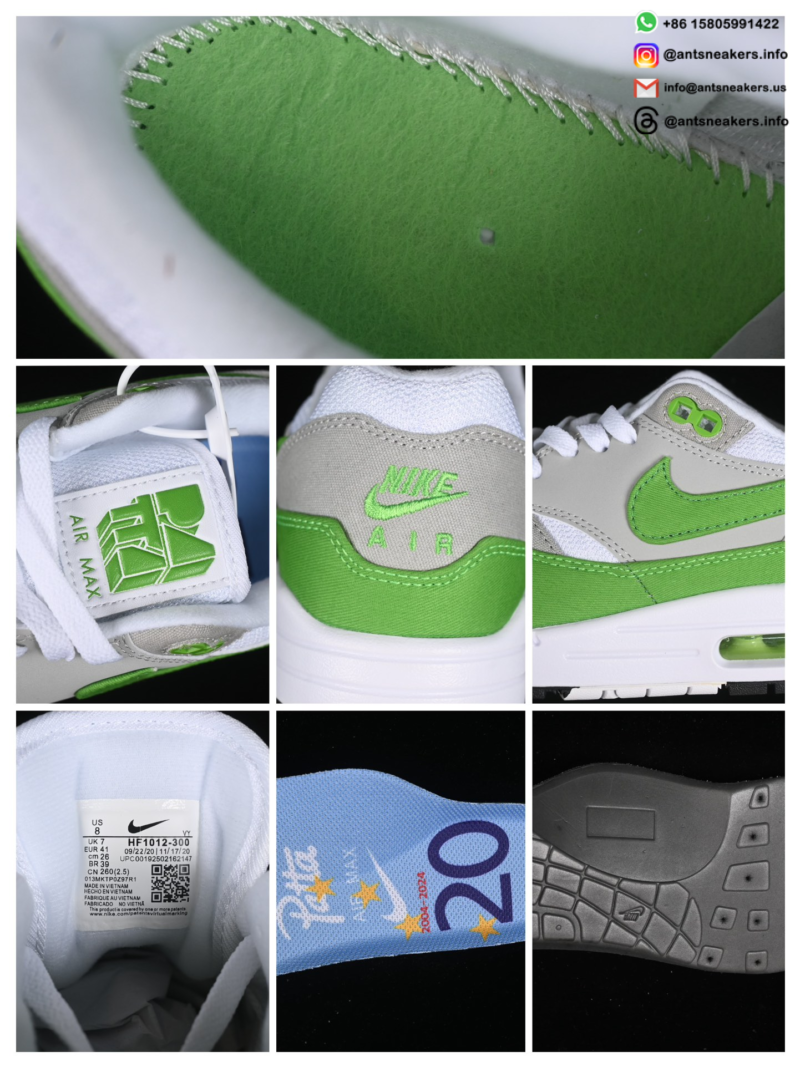Patta x Nike Air Max 1 'Chlorophyll' 2024 HF1012-300