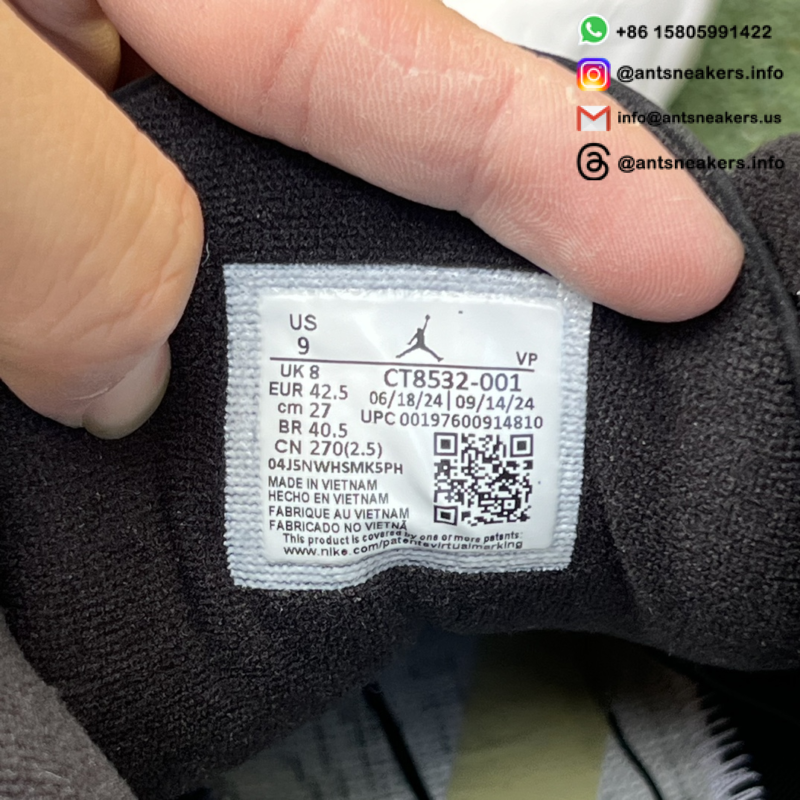 Air Jordan 3 Retro 'Black Cat' 2025 CT8532-001