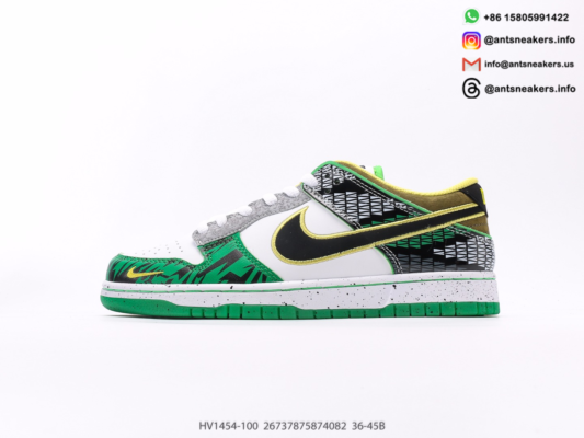 Nike Dunk Low 'What the Duck - University of Oregon Away' PE HV1454-100 - Image 2