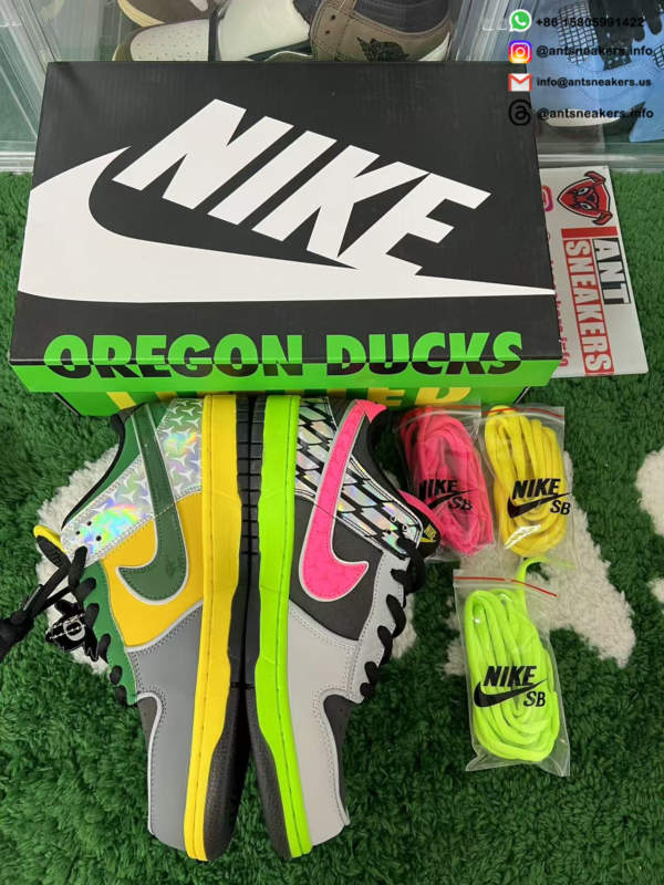 Nike Dunk Low 'What the Duck - University of Oregon Home' PE HV1454-001 - Image 2