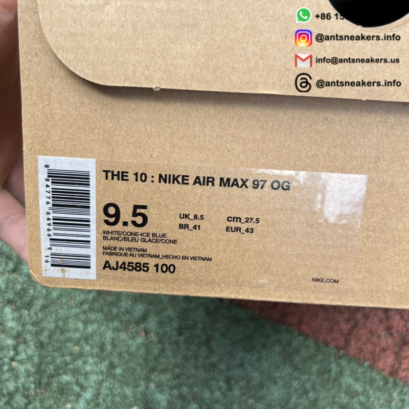 Off-White x Nike Air Max 97 OG 'The Ten' AJ4585-100