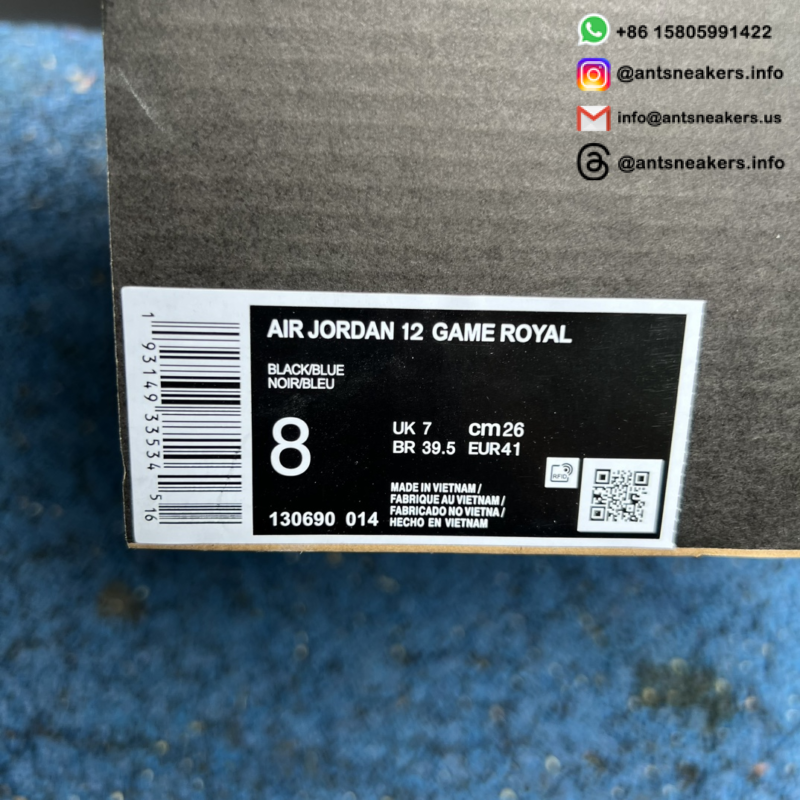 Air Jordan 12 Retro 'Game Royal' 130690-014