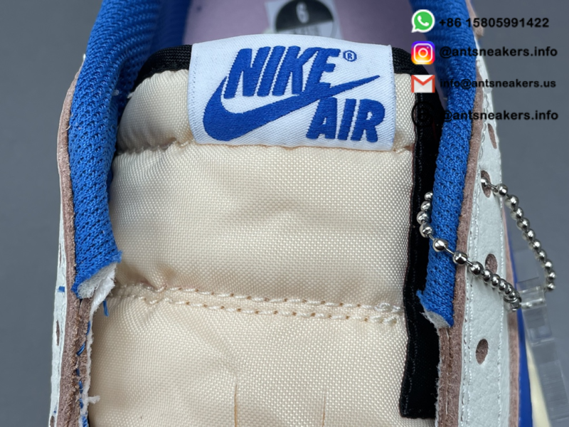 Fragment Design x Travis Scott x Air Jordan 1 Retro Low OG SP 'Sail Military Blue' DM7866-104